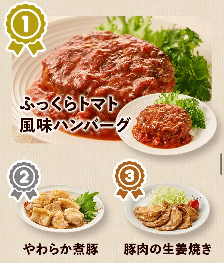 FitDosh（フィットディッシュ）の肉料理ランキングベスト3の画像
