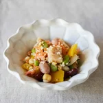 つくりおき.jp（作り置きjp）のもち麦と5種豆の彩りサラダ