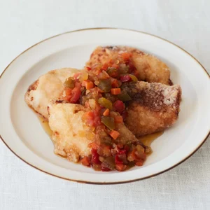 つくりおき.jp（作り置きjp）の甘酢だれで食べる樺太鱒の唐揚げ