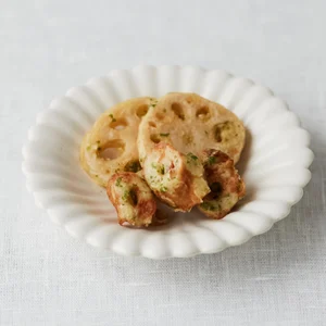 つくりおき.jp（作り置きjp）の竹輪と蓮根の磯辺揚げ