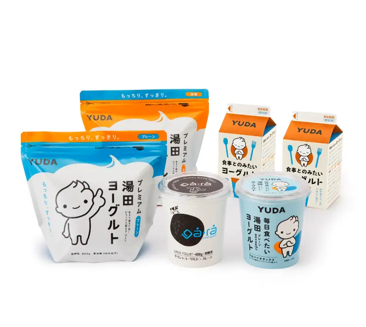 湯田ヨーグルトのヨーグルト食べ比べセットの画像